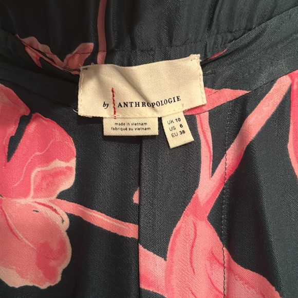 NWT!✨ Anthropologie Silk Printed Pants - Picture 3 of 4